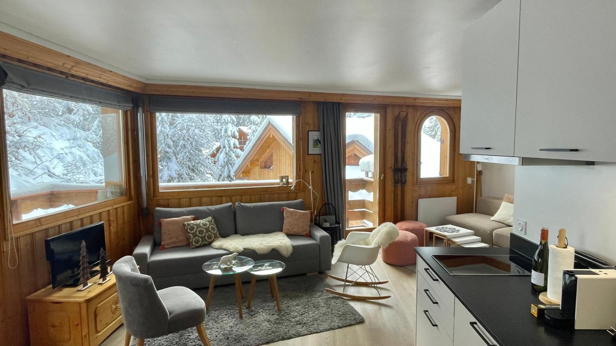 Meribel Centre La Chaudanne, Real Ski In And Out, 3 Bedrooms 2 Bathrooms Newly Renovated, Chalet L'Eperviere Bagian luar foto